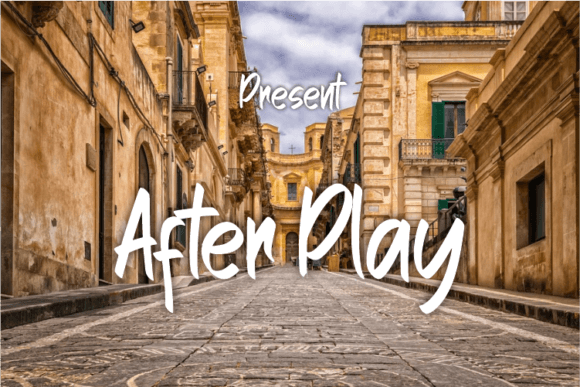 After Play: A Charming Script Font for Digital Branding