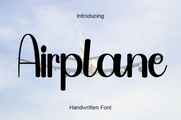 Airplane: A Handwritten Font That Elevates Marketing Visuals
