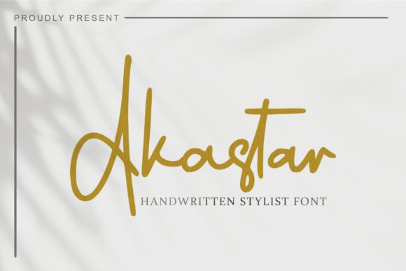 Akastar: A Handwritten Font That Elevates Real Small Business Branding