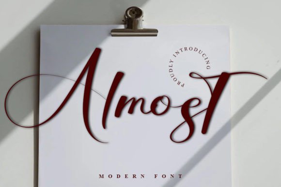 Almost: A Handwritten Script Font That Feels Like Home