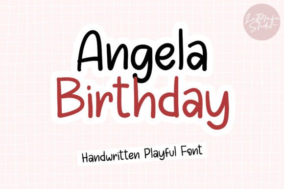 Angela Birthday: A Playful Handwritten Font for Makers