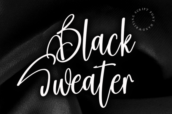 Black Sweater: A Handwritten Font That Feels Like Home