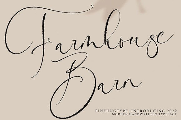 Farmhousebarn: A Timeless Handwritten Font for Authentic Branding