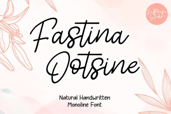 Fastina Ootsine: A Handwritten Script Font for Editorial Warmth