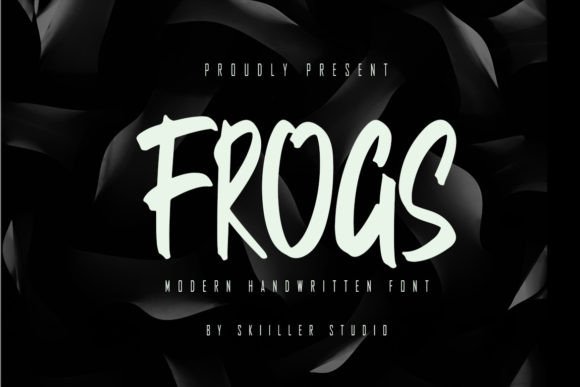 Frogs: A Modern Handwritten Font for Confident Digital Headlines