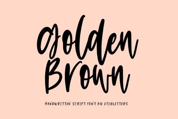 Golden Brown: A Handwritten Font for Editorial Elegance