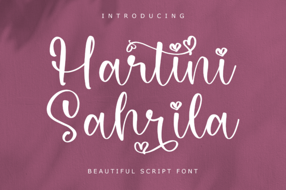 Hartini Sahrila: A Warm, Fluid Script Font for Thoughtful Branding