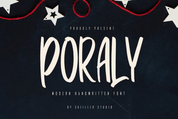 Poraly: A Handwritten Font That Feels Like a Quiet Conversation