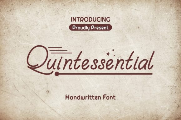 Quintessential: A Friendly Handwritten Typeface for Digital Brands
