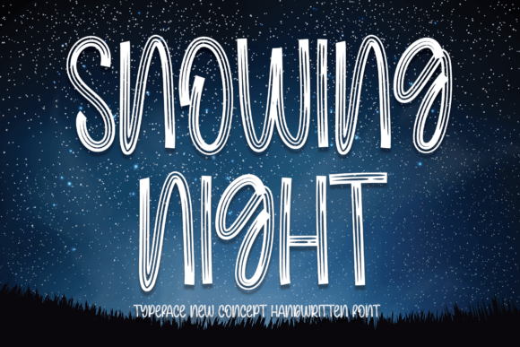 Snowing Night: A Thoughtful Script Font for Editorial Warmth