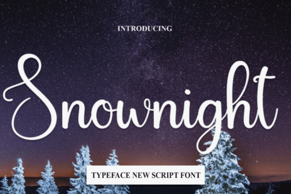 Snownight Handwritten Font for Crafters & Sellers