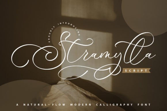 Stramylla: A Natural-Flowing Script Font for Thoughtful Branding