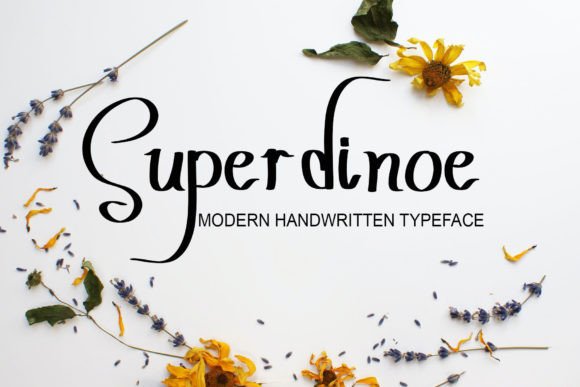 Super Dinoe: A Handwritten Font That Builds Trust Across Your Brand