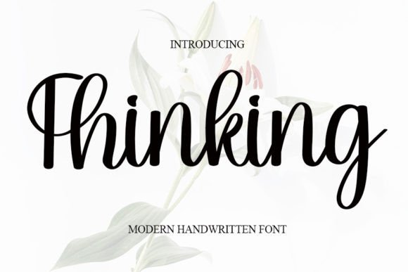 Thinking Handwritten Font for Crafters & Sellers