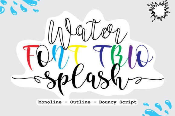 Water Splash Font: A Playful Handwritten Typeface for Brand Charm