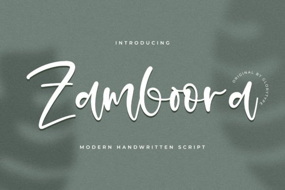 Zamboora: A Handwritten Script Font That Earns Its Space